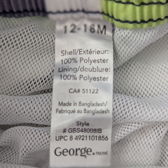 Little Dino-Saur Boys (Size 18 Months) Swim Set - Green and Blue - Picture 8 of 8